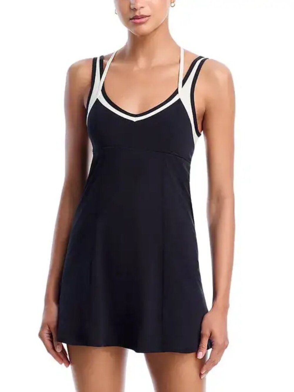L*Space Doubles Dress Black White Contrast Size Large